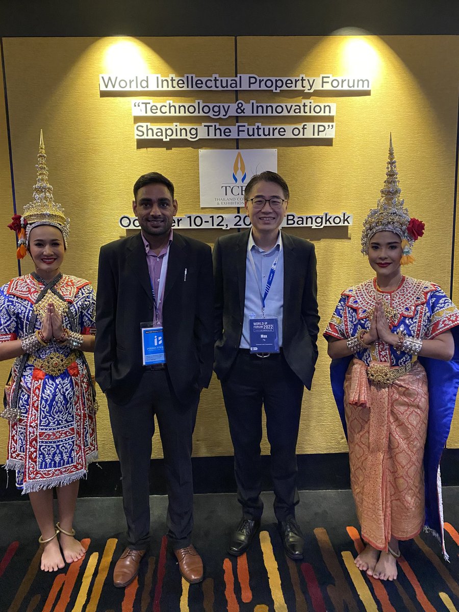 InfoAshmarIP's tweet photo. Highlights of Day2 at @Worldipforum 

#WIPF2022 #bangkok #Thailand #ashmarip #globalipmatrix #innovation https://t.co/MHvaBpanGr