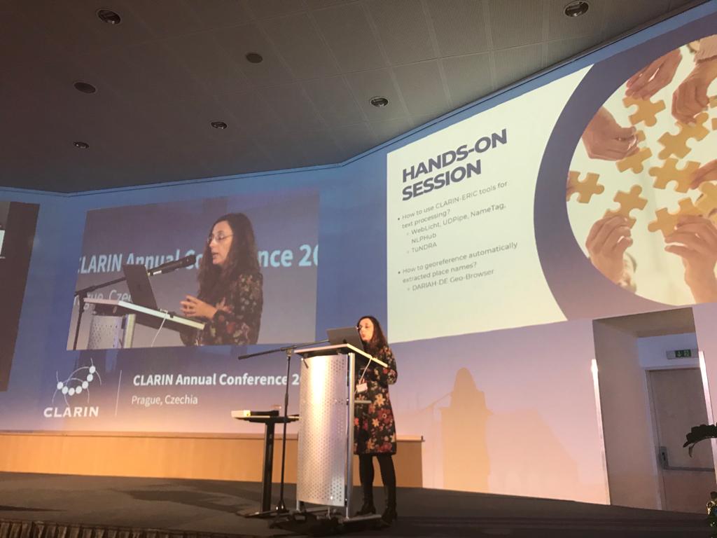 Congratulazioni a <a href="/RSprugnoli/">RacheleSprugnoli - @RSprugnoli@hcommons.social</a> vincitrice del TeachWithCLARIN Award alla #CLARIN2022 conference, per un tutorial che usa risorse di <a href="/CLARINERIC/">CLARIN ERIC</a> e <a href="/CLARIN_IT/">CLARIN-IT</a> disponibile qui: zenodo.org/record/6798390… 🎉🎊🎉