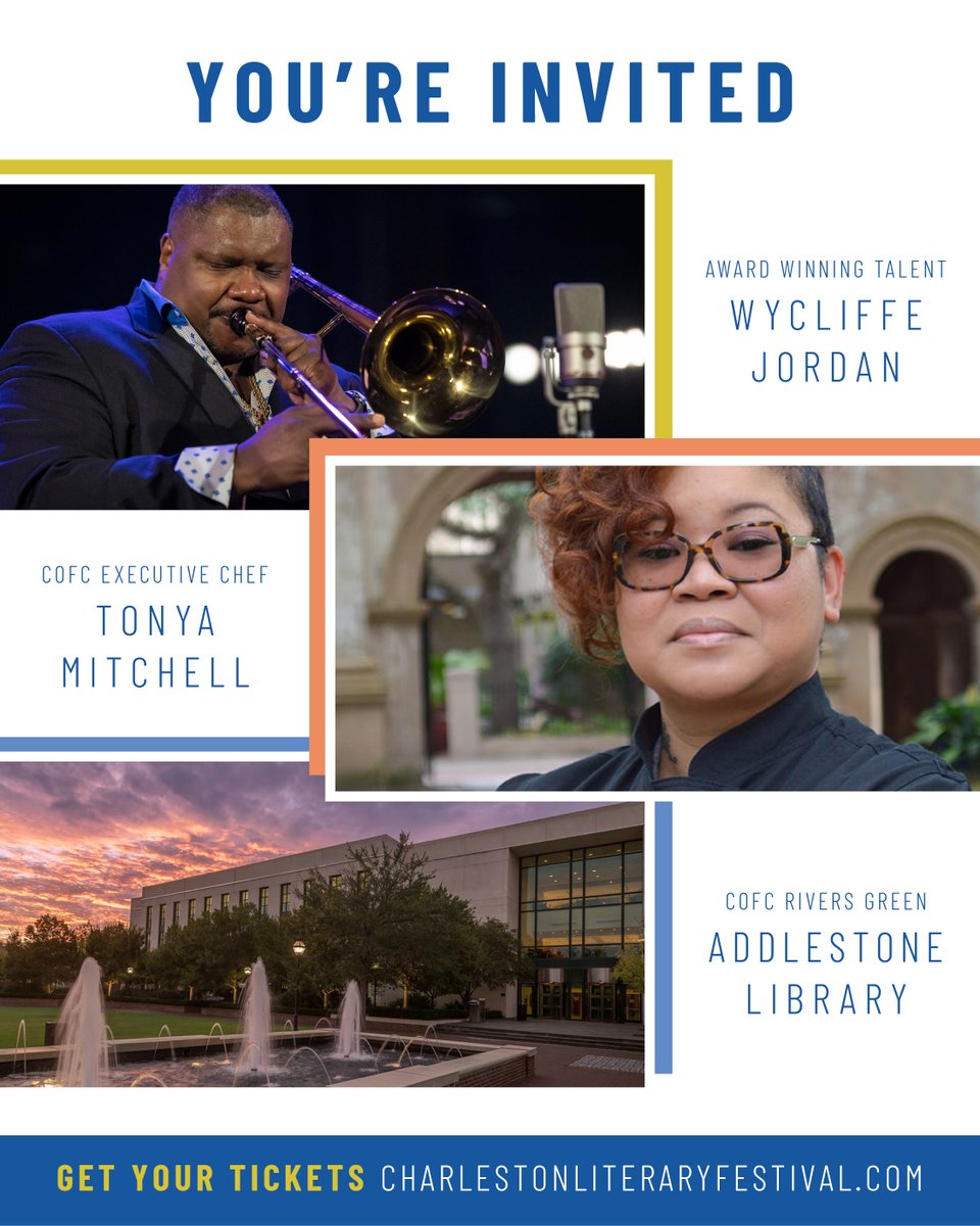 CHSLitFest's tweet photo. We are 3 weeks away from #CLF22! Do you have tickets to our Opening Party on Sat, Nov. 5th? 

We're going to have a fabulous night of dinner, drinks and dancing by the books to the tunes of @WycliffeGordon 
 
Join us: https://t.co/mjaFQoeCrs https://t.co/JwheIizXVO