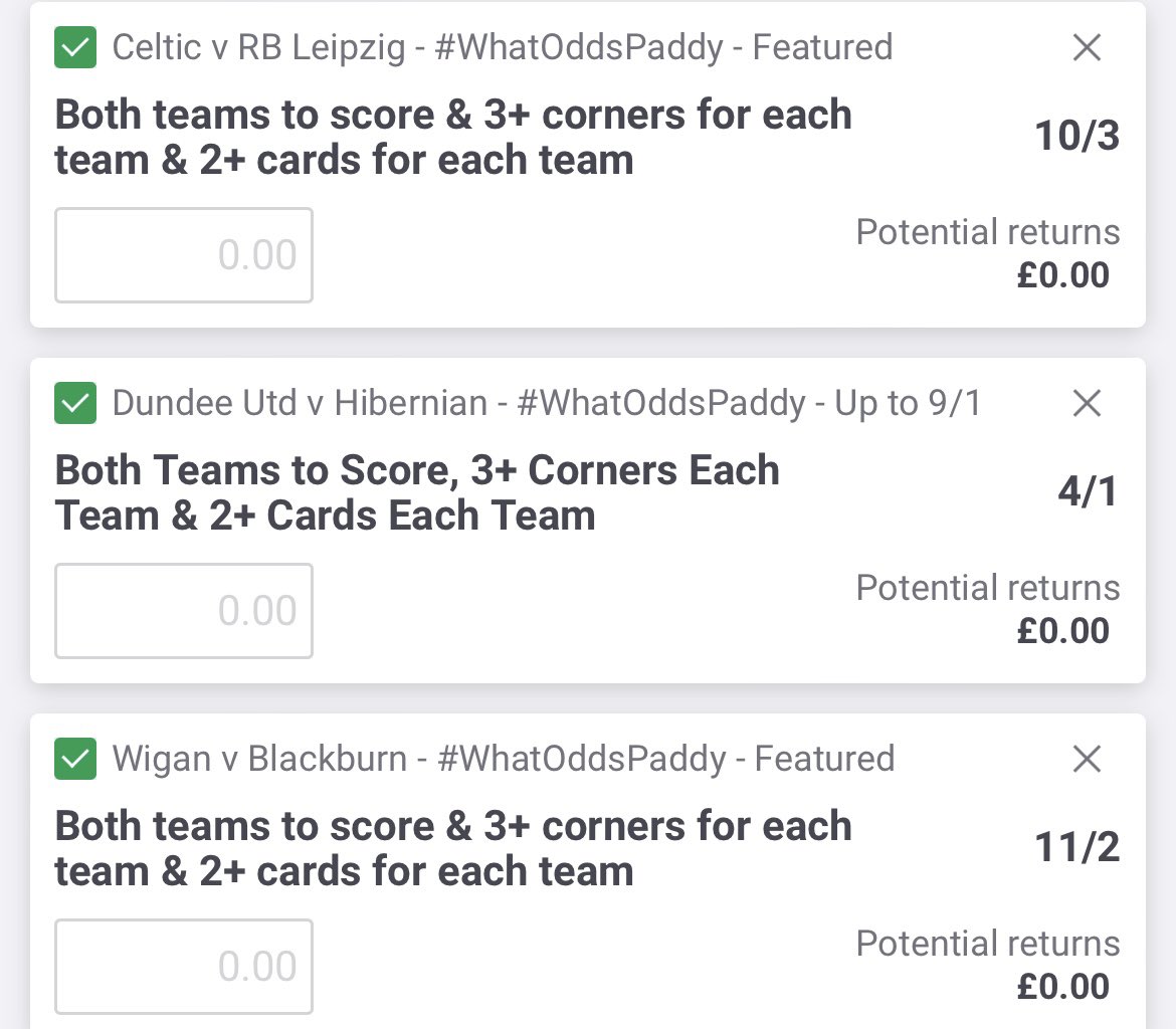 MackTheStat's tweet photo. 👇🏻👇🏻 Tuesdays few to follow 👇🏻👇🏻

- Champions league angles: all come from previous fixture h2h last week, referee appointments. 

*Refs to note in particular are:
-Wigan v Blackburn (card av this season 4.67 a game)
-Dundee v Hibs (card av this season is 5 cards a game) https://t.co/yyE5INqEEQ
