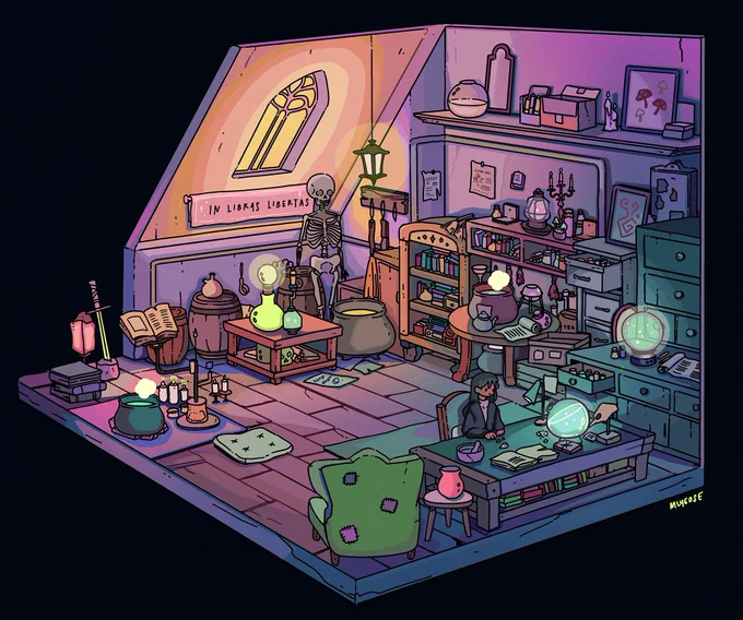 Hi #portfolioday  I'm Maddy, a freelance illustrator from  and i love making background &amp; environment design   Nice to meet you!! 