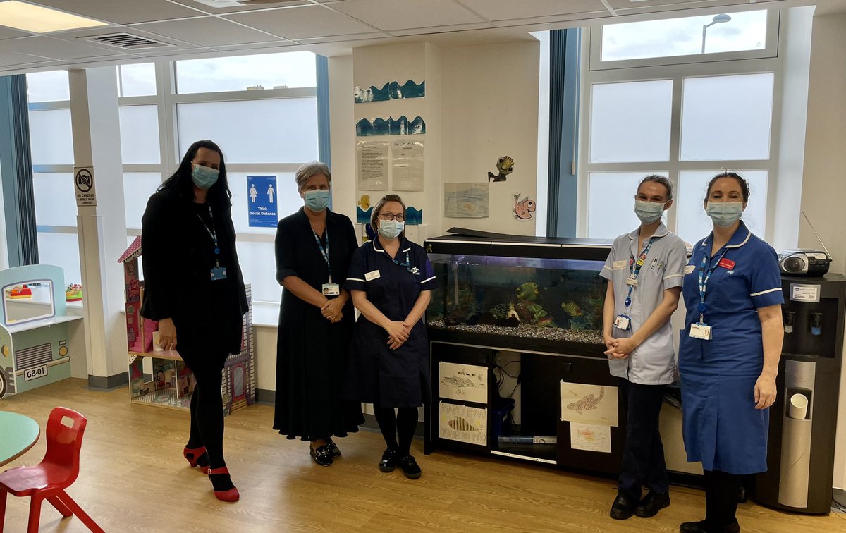 jmellor3's tweet image. Day Two - Thank you @alisonsmith2306  @CHFTNHS - helping “Team Paeds” on our journey to outstanding. Improving patient experience and also catching up with 42 year old Moby the fish 🐠in Children’s Outpatients. @SiRileyFuller @ShellLouise10 @ecggh4