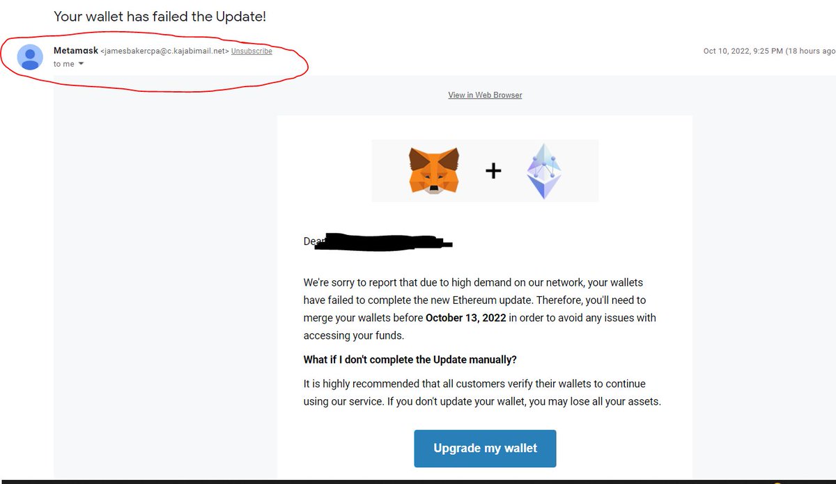 Learnerzz's tweet photo. @MetaMask 
Good day!! Is this one from your communication team? https://t.co/aYdx15CFKA
