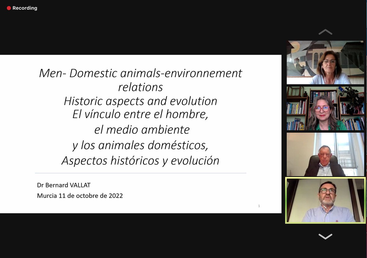 En el marco del proyecto de internacionalización de las Universidades, ya estamos conectados académic@s y estudiantes de la #UdeC y de la <a href="/UMU/">Universidad Murcia</a> y preparados para escuchar la conferencia del Dr. Bernard Vallat #OneHealth