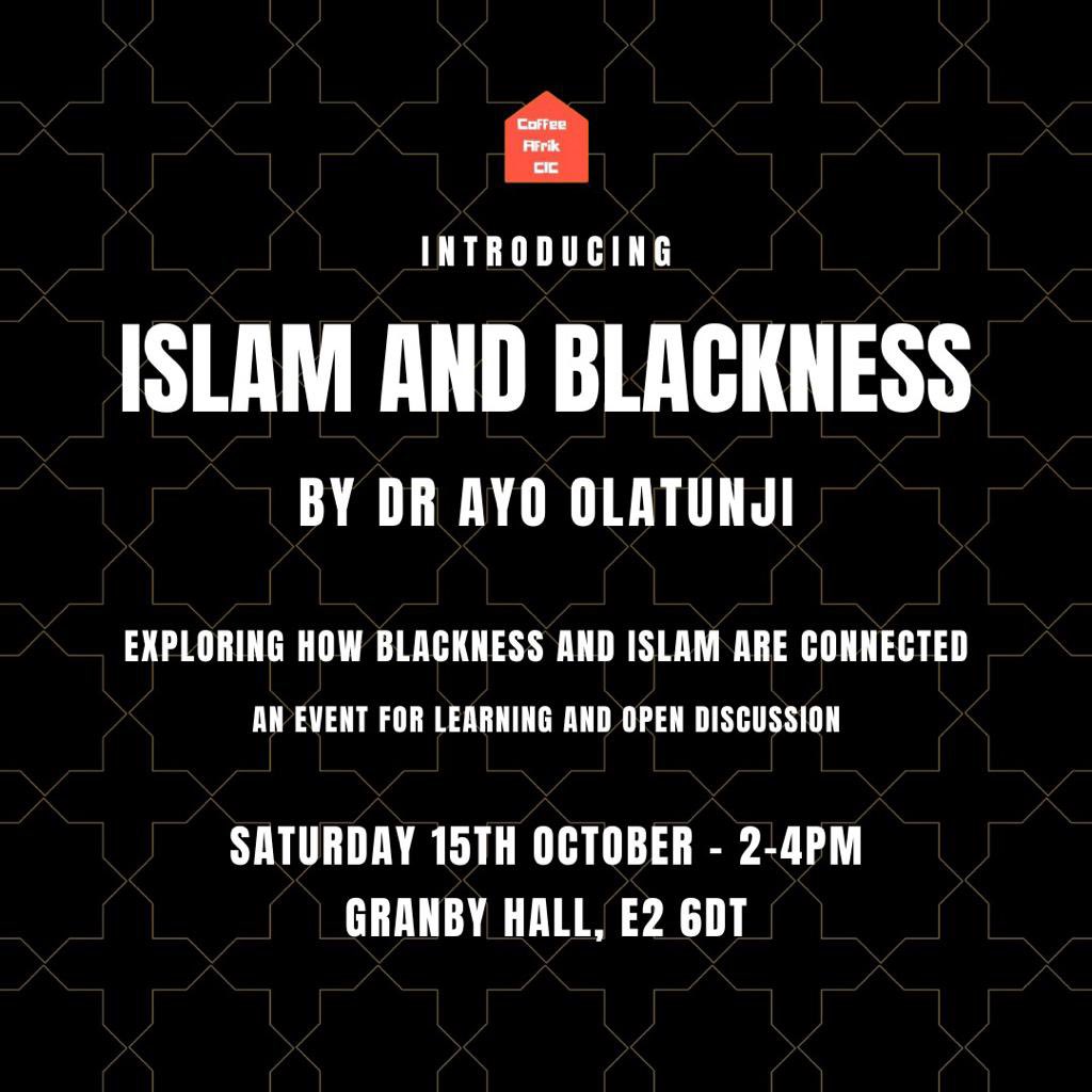 The 1st of the workshops/talks I’ll be doing this month will be with the great org <a href="/CoffeeAfrique/">Coffee Afrik CIC - liberation, healing, abolition.</a> &amp; it’s happening this Saturday!
The event is free &amp; there will be time at the end for a Q+A &amp; through the talk I’ll be posing questions for attendees to answer/discuss - contents ⬇️
