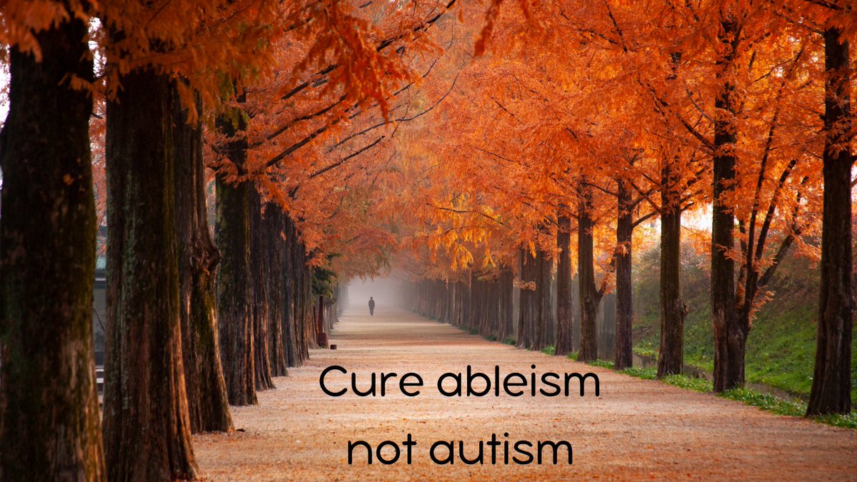 Overheard <a href="/JFKPartners/">JFK Partners</a> Annual Autism Spectrum Disorder Conference: Cure ableism not autism. #autismacceptance
