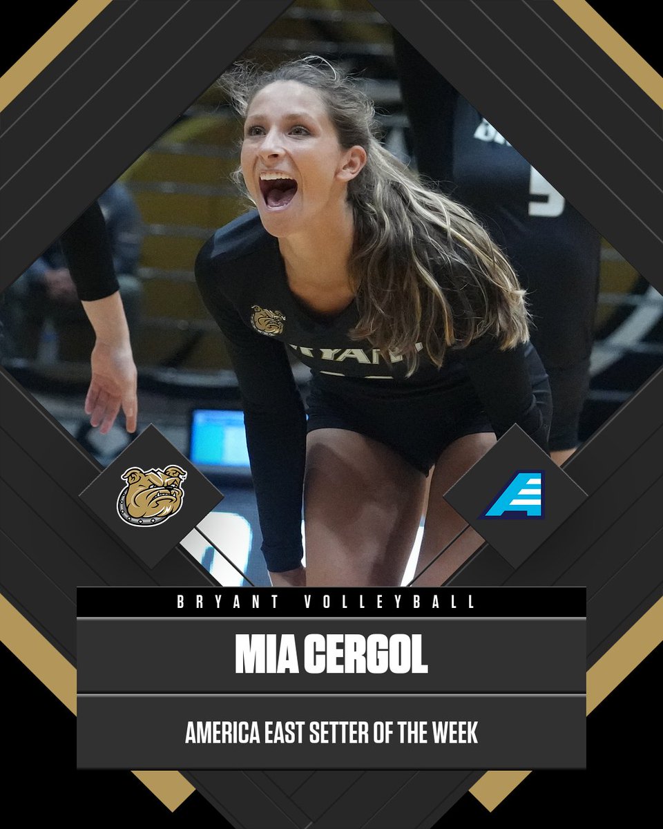Your <a href="/AmericaEast/">America East</a> Player and Setter of the Week, Alysa Wright and Mia Cergol! 

Full story: bit.ly/3T03YYY