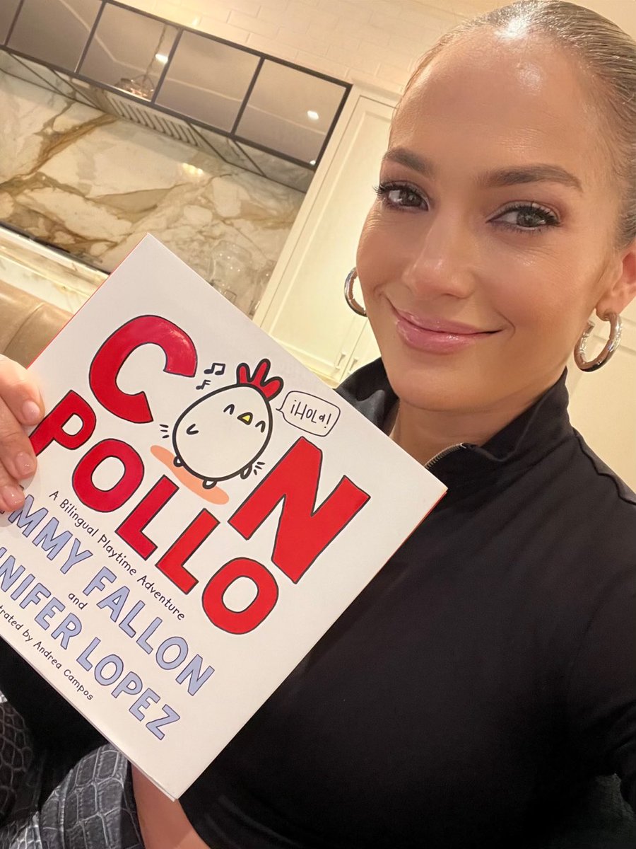 My first children’s book with @JimmyFallon is out TODAY! I’m so proud of this fun little bilingual playtime adventure and I can’t wait for you to meet Pollo. Everything is always better #ConPollo, especially when starting kids off early to learn Spanish in a fun way!!!! ✨🐔🐤