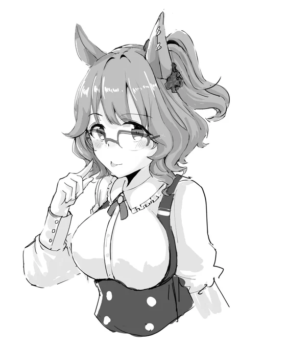 私服が可愛いと思ったのでとりあえずアストンなんとかちゃんラクガキ 