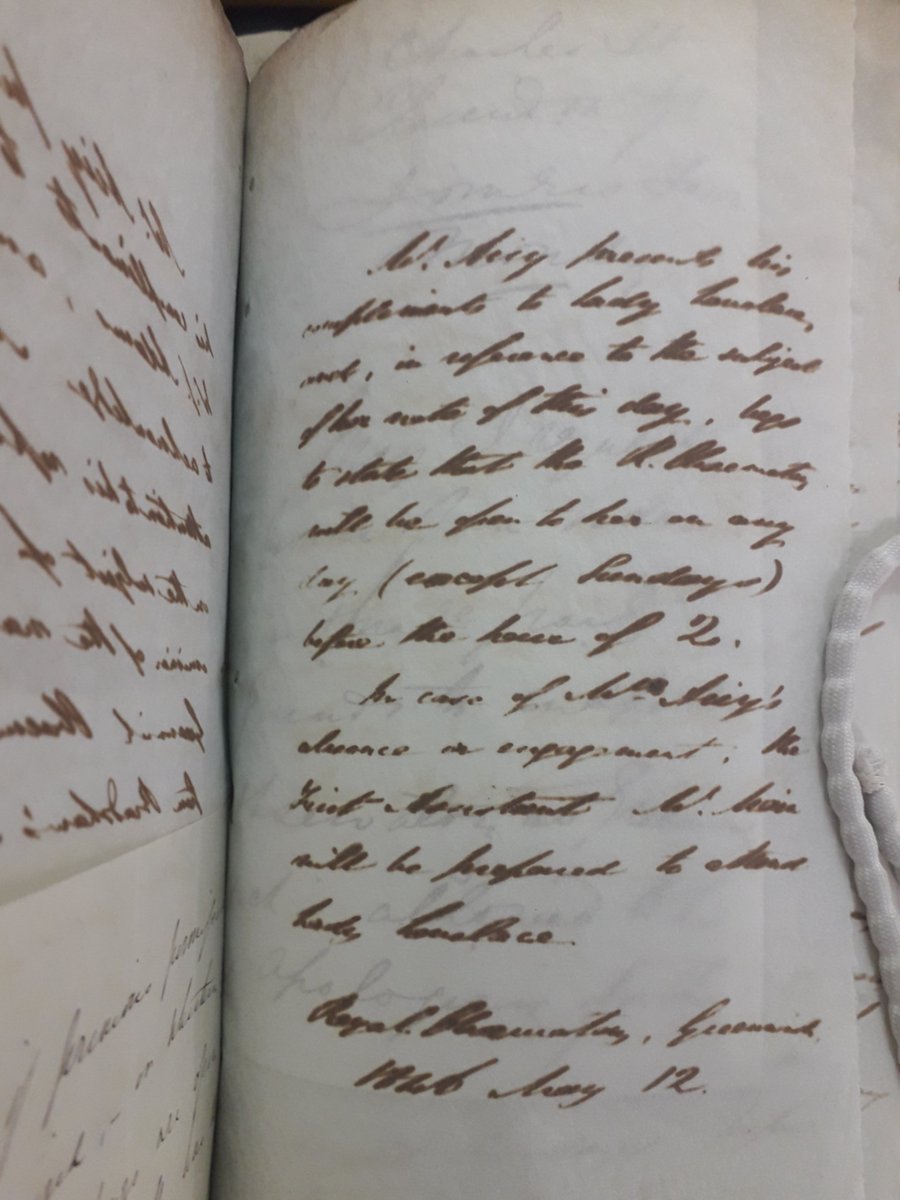 Daniel Belteki (@dbelteki) on Twitter photo Bit late to #AdaLovelaceDay, but <a href="/theULSpecColl/">Cambridge UL Special Collections</a> <a href="/theUL/">Cambridge University Library</a> holds what I think is Ada's letter of request to George Airy to visit to the Royal Observatory, Greenwich <a href="/ROGAstronomers/">Royal Observatory Greenwich</a> in 1846. Note how it was "Mrs. Airy" (Richarda Airy) who was planned to show Ada around. Bit late to #AdaLovelaceDay, but <a href="/theULSpecColl/">Cambridge UL Special Collections</a> <a href="/theUL/">Cambridge University Library</a> holds what I think is Ada's letter of request to George Airy to visit to the Royal Observatory, Greenwich <a href="/ROGAstronomers/">Royal Observatory Greenwich</a> in 1846. Note how it was "Mrs. Airy" (Richarda Airy) who was planned to show Ada around.