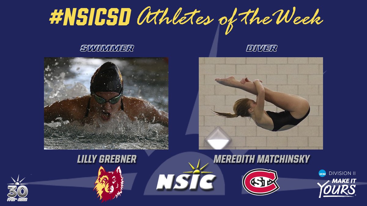 NorthernSunConf's tweet photo. #NSICSD Release No. 3
#NSICPOW 
S: Lilly Grebner - Northern State
D: Meredith Matchinsky - St. Cloud State

Full Release at: https://t.co/7yDdqucvHd https://t.co/21L1Rq4xaK