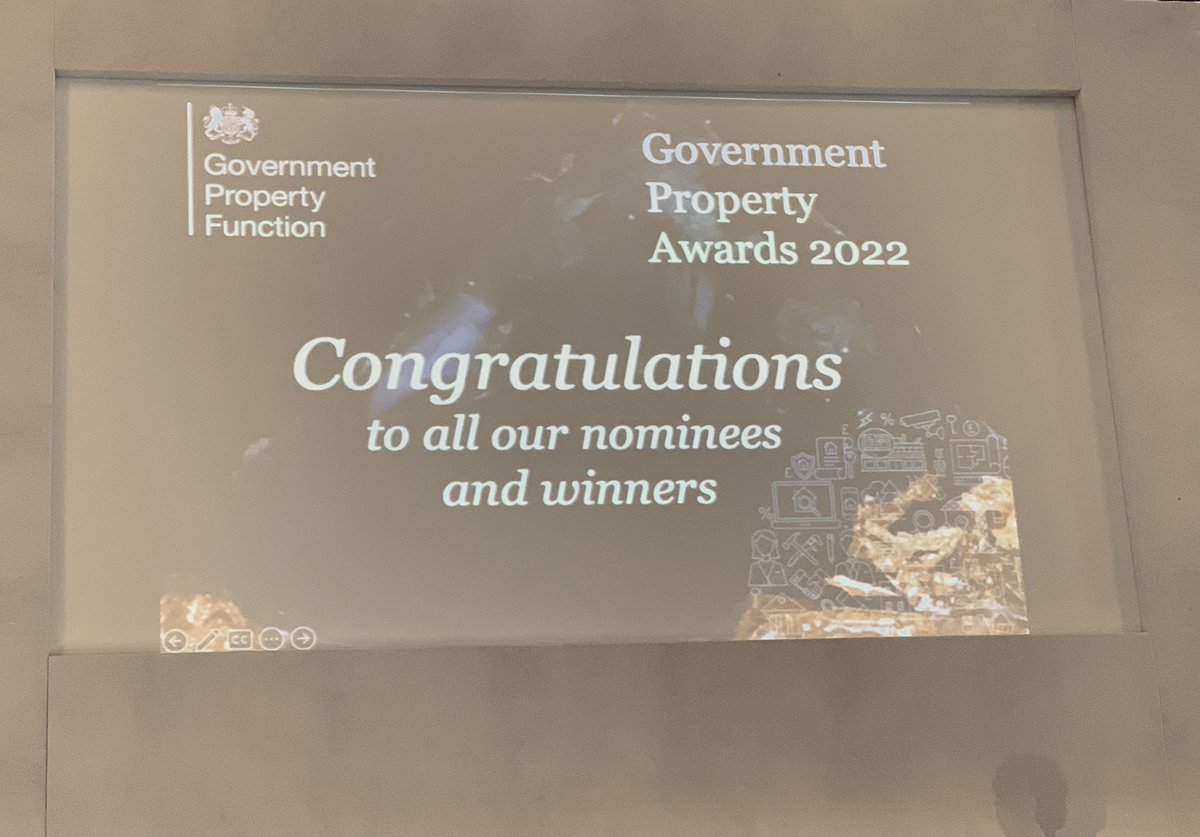 JessInBlue's tweet photo. We were honoured to be nominated in the Government Property Awards! ✨🏆✨

Fantastic to hear about #innovation across the public sector estate, and exciting that @DigiPlanningGov @luhc and our #PropTechEngagementFund were recognised in this field - congrats to all! #GovProp22 https://t.co/f49sDVxdxC