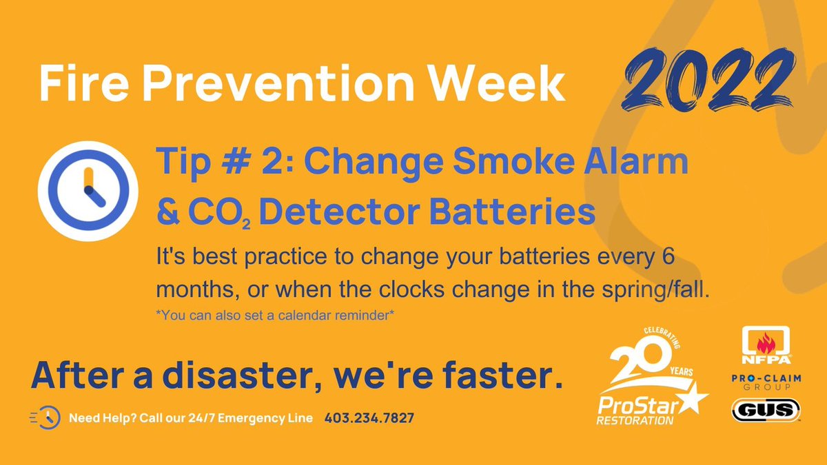 When was the last time you changed your Smoke Detector batteries? 
🔋 🔥 📅

🚨 #NationalFirePreventionWeek 🔥 

#FirePreventionWeek #CalgaryYYC