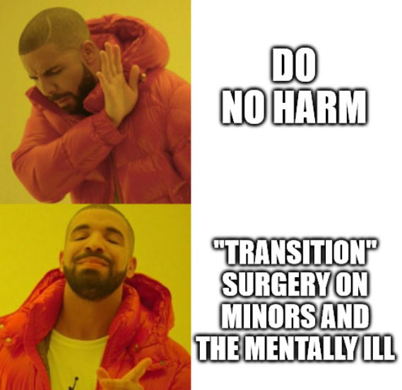 PublicFreedom's tweet photo. #TransAbuse #DoNoHarm
American Medical Association today be like: https://t.co/mBBMLdkeaf
