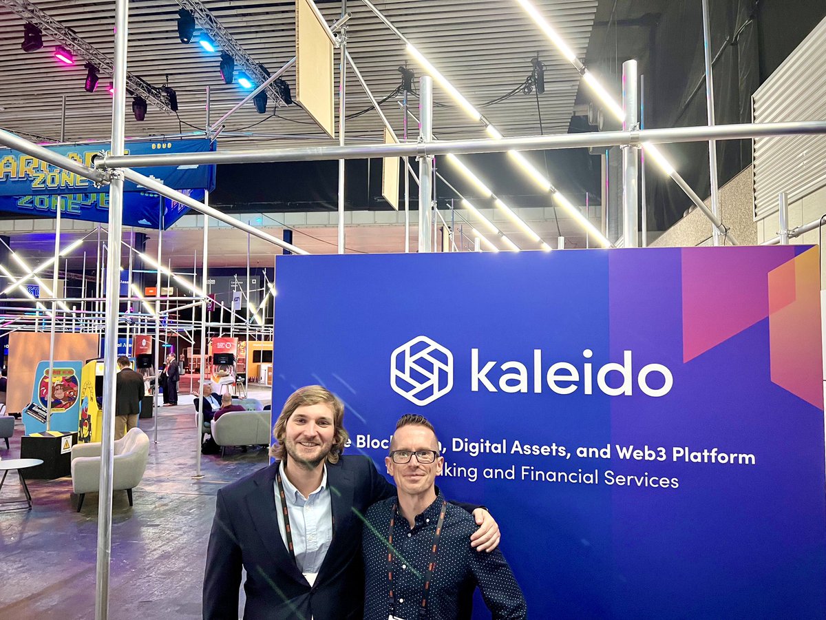 Kaleido_io's tweet photo. Have you stopped by our @Sibos booth yet? Get answers to all your questions about blockchain and web3 at our booth, #DIS22 in the Discover area.
We’re happy to discuss any use cases you might be considering and give you advice on the best way to get them into production 🚀 https://t.co/N3OJADRbin