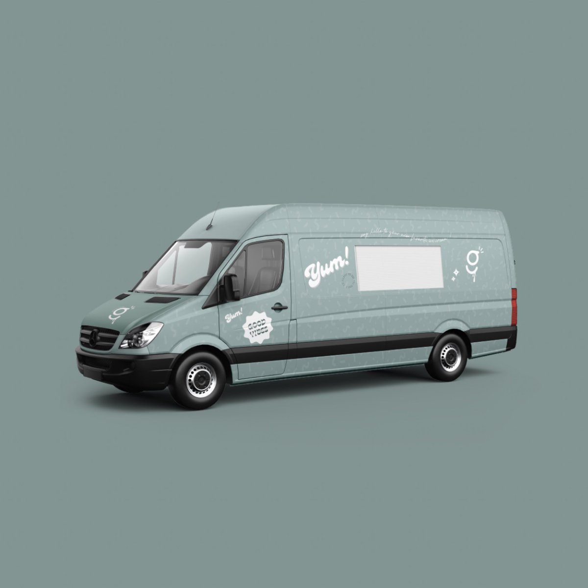 اخر اعمالنا 🤍 .. 
هوية تجاريه لمشروع عربة ايس كريم في الرياض 😍!
.
.
حاولنا توصيل شعور البهجه و الفرحه اللي نحس فيها لمن ناكل ايس كريم من خلال اضافة الابتسامه في الاسفل ، و رمز للبهجه في الاعلى 😍🤍
.