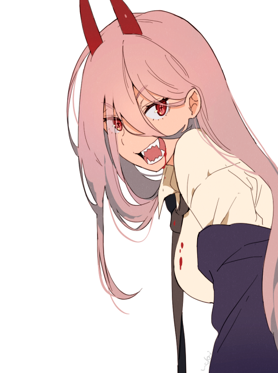 パワー(チェンソーマン) 「良～～～～でした#チェンソーマン 」|らくちーのイラスト