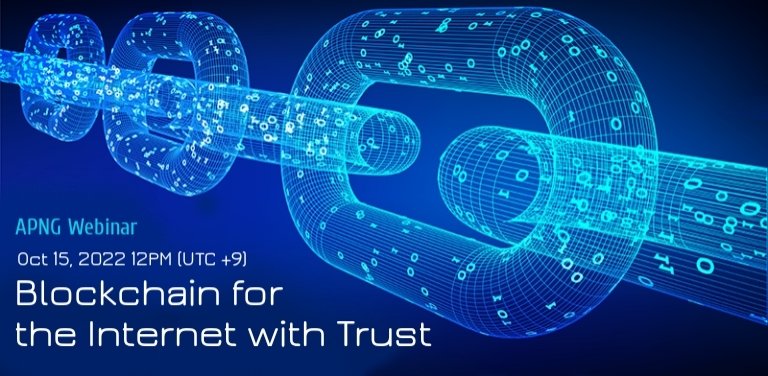 APNG_Asia's tweet photo. "Blockchain for the Internet with Trust" webinar covers core concepts of blockchain: what constitutes a tamper-resistant distributed ledger and how &amp; where it works effectively to provide more security &amp; transparency on the Internet -with Kotaro Kataoka  https://t.co/5bE6ZL5gcQ https://t.co/nwgLRsyVv0