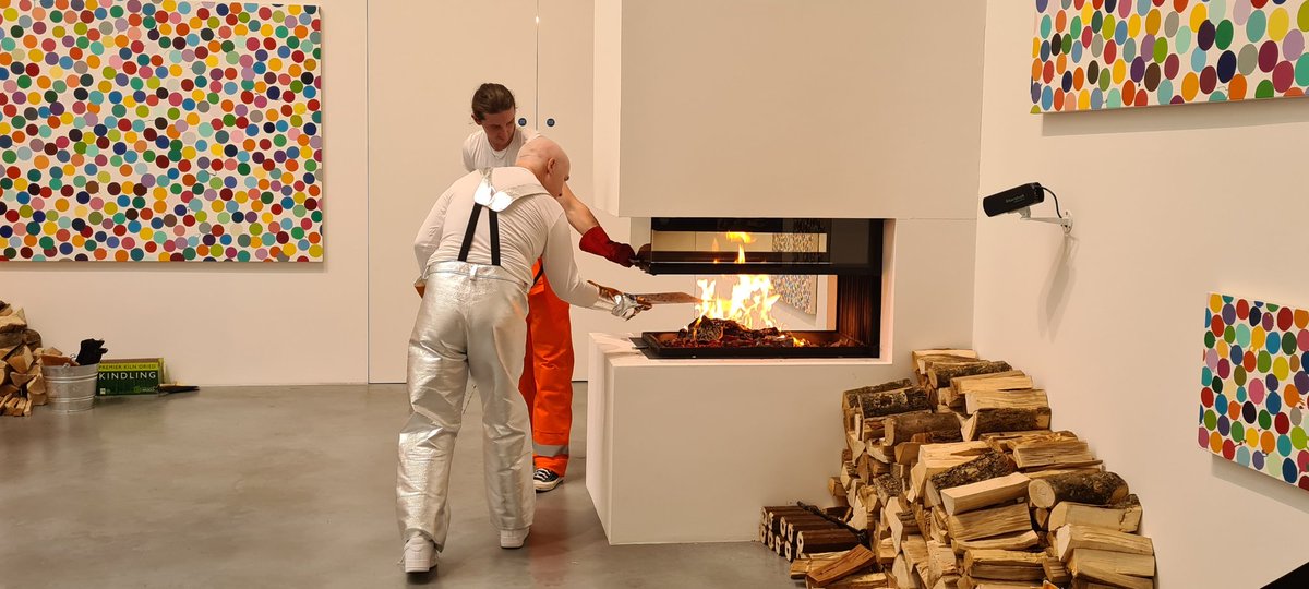 TanjaNicoleG's tweet photo. To burn or not to burn, that was the big question. No turning back now. I can't praise @hirst_official and @HENI enough for the immaculately organised burn event. It was certainly an emotional day❤️
To be continued on October the 15th! 🦋💙
#dotsfollowdots #TheCurrency https://t.co/etzQQrKjRk