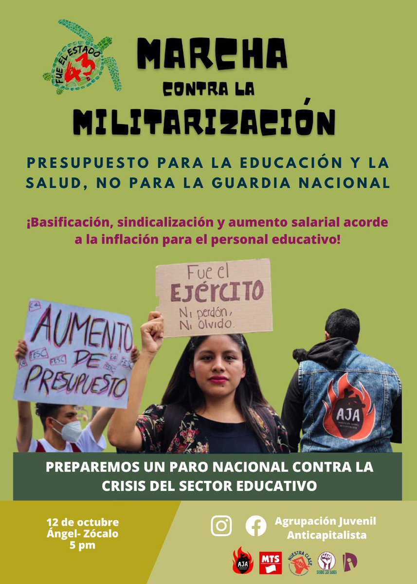 Nos vemos en las calles contra la militarización del país