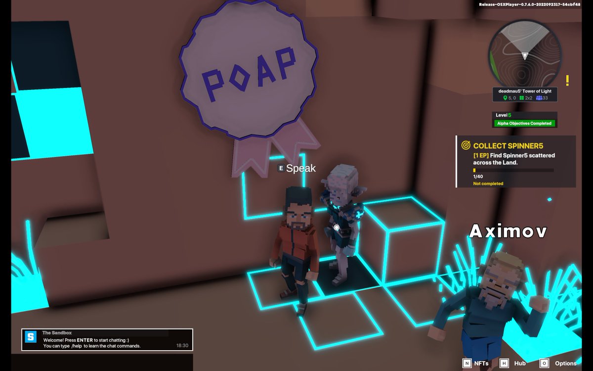 boombastic's tweet photo. @TheSandboxGame @deadmau5 I just participated in the #SandboxAlphaS3Giveaway for a chance to win 500 SAND! Found George from the Metaglitch in @deadmau5's Tower of Light, check out my screenshot below!
👇 https://t.co/r1Qe9LQWsT
