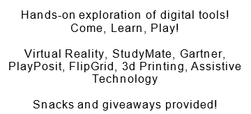 CoppinStateTech's tweet image. Hey Faculty and Staff, today is our "Digital Play Day 2022" come join us in STC 347 today 10/11 until 2 PM #csutech #digitalplayday