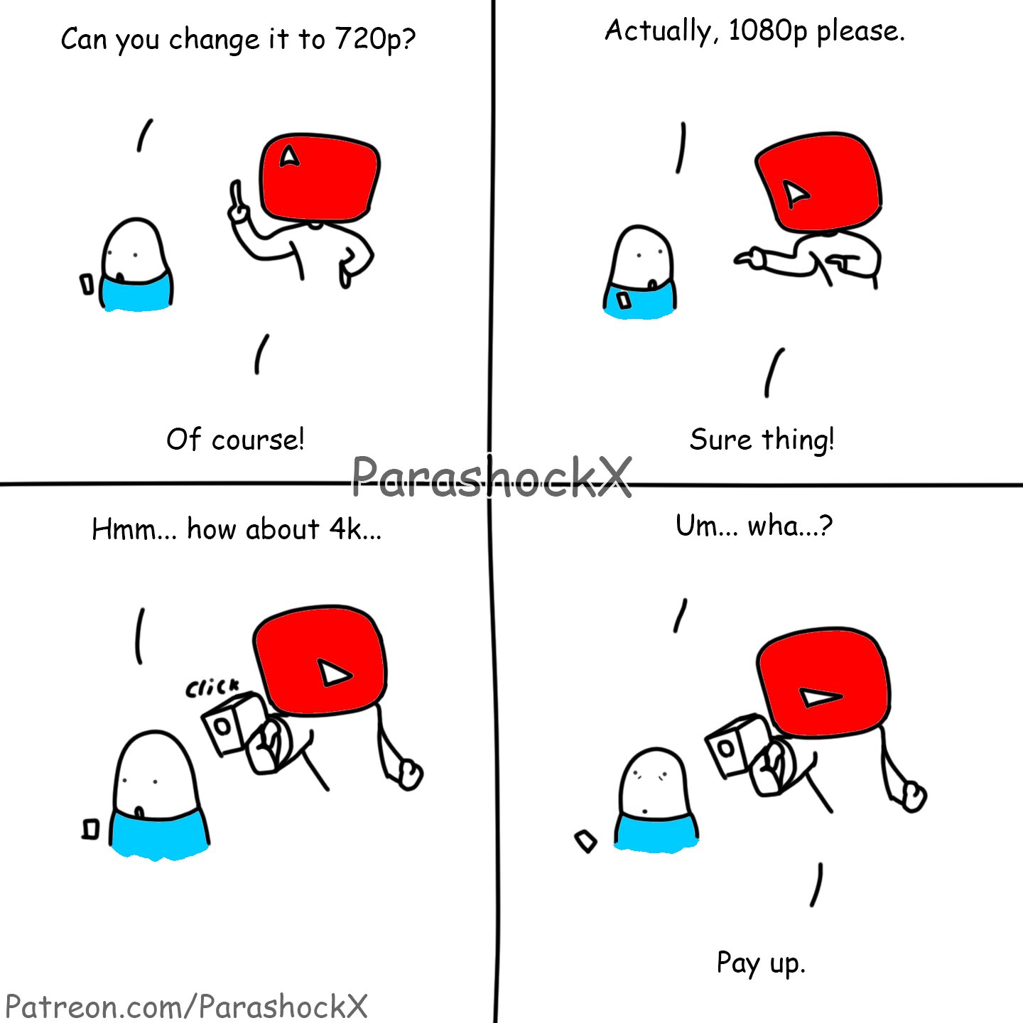 Parashockx on twitter day 319 of poorly drawn stuff until youtube
