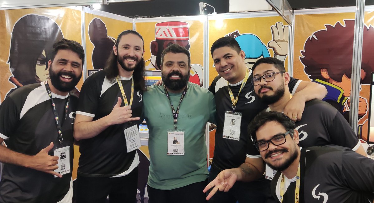 PocketBravery's tweet photo. Olha só quem chegou pra dar aquela jogada BRABA no stand do Pocket Bravery na @BrasilGameShow. Nosso irmão @igor_3k 🤩

Add to your Wishlist and Play the Demo 🔛 https://t.co/p4OyxfWJ1W

@PixelHeart_eu #BeBrave #BreakersRevenge #Breakers #pixelart #gamedev #fightinggame #FGC https://t.co/45UixzQj4U