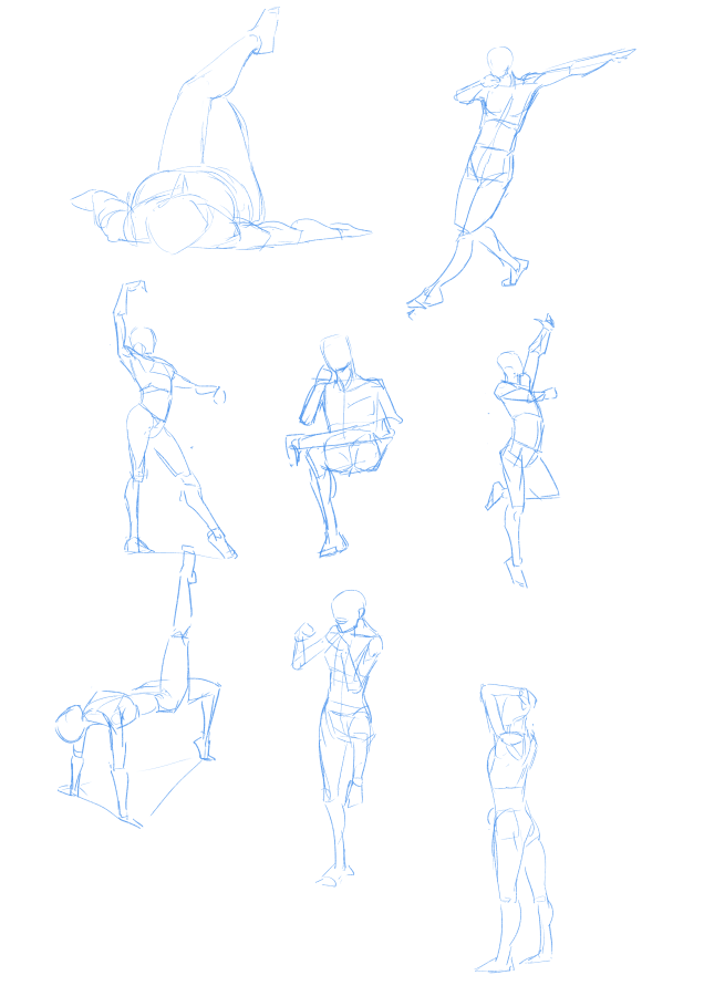 雰囲気でドローイングをしている 