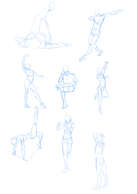 雰囲気でドローイングをしている 