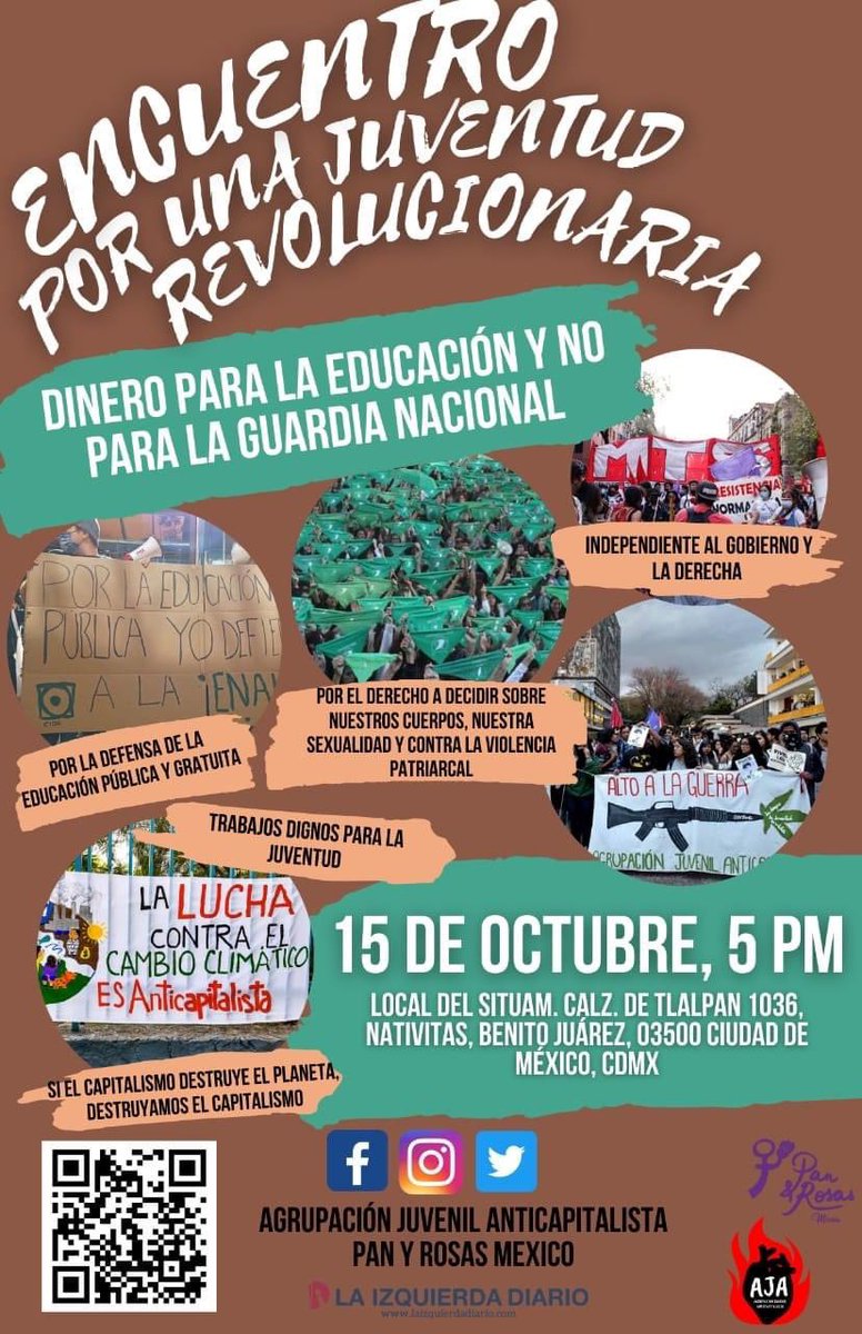 Construyamos una juventud revolucionaria que luche por nuestro derecho a un futuro
Regístrate aquí 👉  forms.gle/2MfAsUMuDJGqsu…