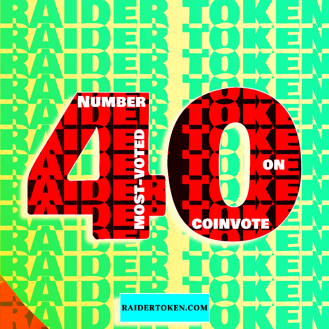 RaidTokenBSC's tweet photo. 🏴☠️ Raider Token is now the 40th most-voted project on @CoinvoteCC.
Please vote again for @RaiderToken❤️
https://t.co/9QOkY3pGwk
#BSC #BNB #DEFI #coinvote #RaiderToken #RaidToken #BSCgems #Memecoins #Altcoins #BSC #Binance #Bitcoin #Ethereum #Cryptocurrency #blockchain #BTC https://t.co/T0ahgyAL0F