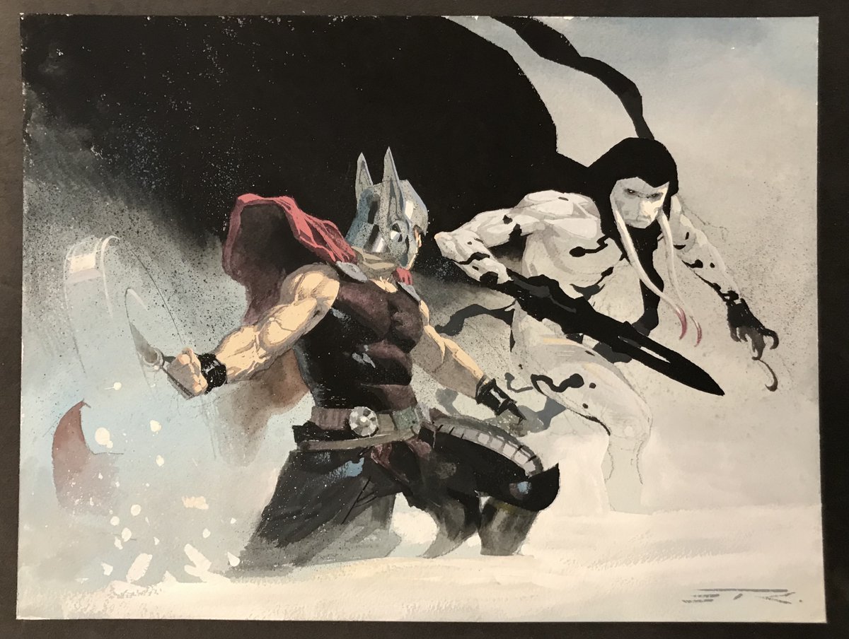 RT @theaginggeek: Thor vs. Gorr the God Butcher by Esad Ribic
#Thor #Gorr https://t.co/VBDHaMyQdp