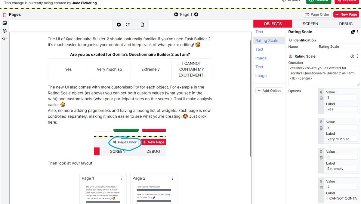 First, we wanted to consolidate our tooling - QB1 and TB1 had very different interfaces, making the leap between them harder than it needed to be.
Now QB2, shares the same interface and interactions as TB2, a feature that <a href="/Jade_Pickering/">Dr Jade Pickering @jadepickering.bsky.social</a> is very excited for! #uiux 2/n