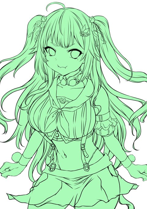 ぷんぷん葉山ちゃん 線画出来ました 