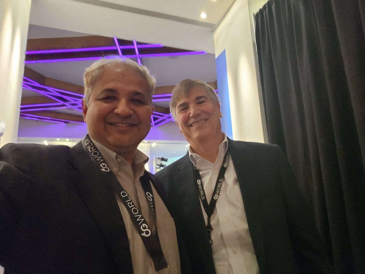 Prakash Sangam (@mytechmusings) on Twitter photo Great to meet the spectrum/GA guru <a href="/deanrbrenner/">Dean Brenner</a> at #6GSymposium Can't wait to hear from your during his session..
#6gtechnology <a href="/6GWorld/">6GWorld</a> <a href="/TantraAnalyst/">Tantra Analyst</a> Great to meet the spectrum/GA guru <a href="/deanrbrenner/">Dean Brenner</a> at #6GSymposium Can't wait to hear from your during his session..
#6gtechnology <a href="/6GWorld/">6GWorld</a> <a href="/TantraAnalyst/">Tantra Analyst</a>