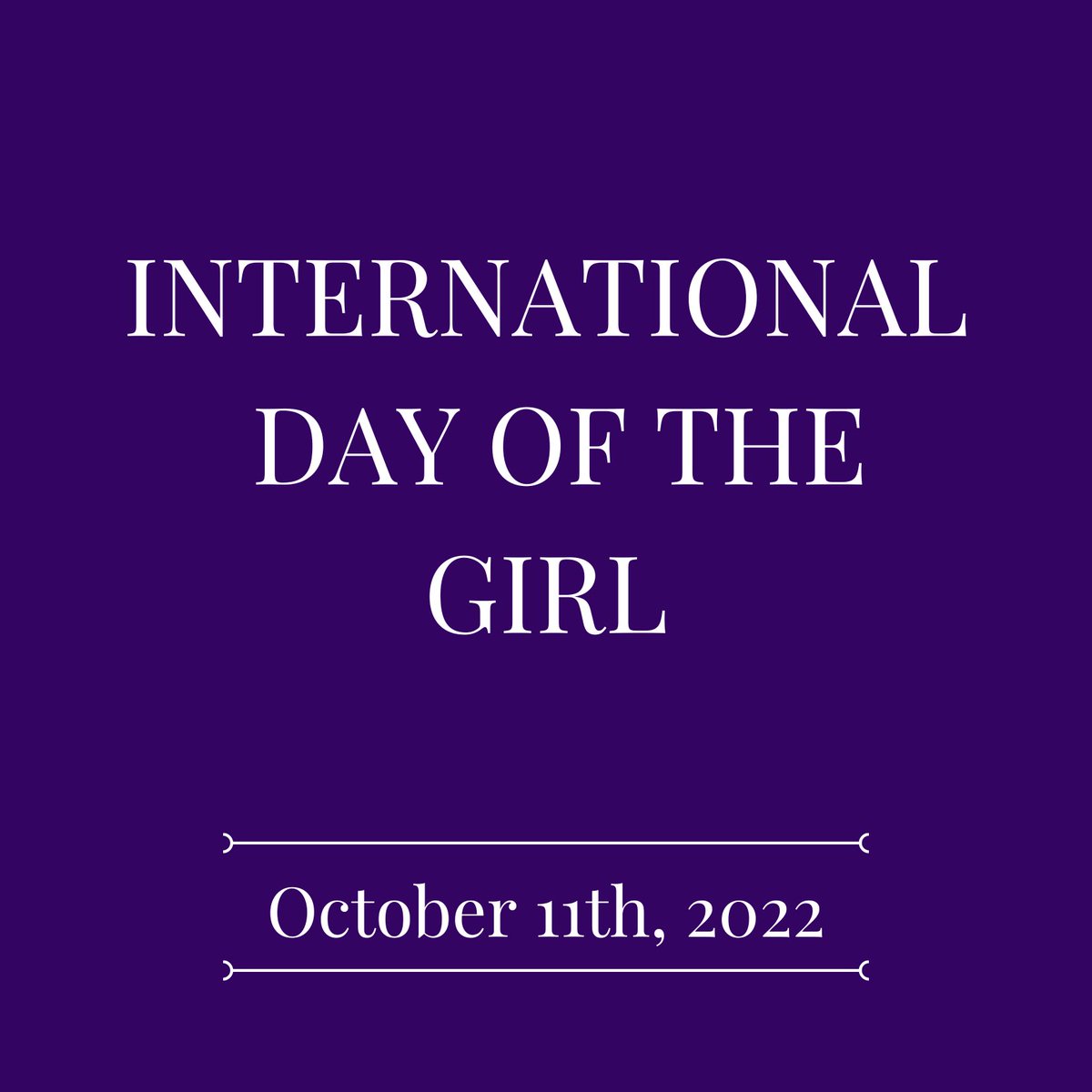 SC_HTTF's tweet image. October 11th is recognized as International Day of the Girl. Share this photo using the hashtag #DayOfTheGirl to join in the celebration!