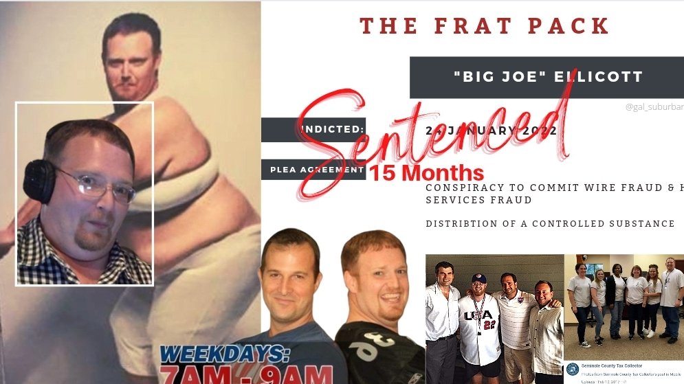 gal_suburban's tweet photo. Another #FratPack boy GUILTY.
Big Joe Ellicott knows some things about some things. ๐ #OrlandoMafia h/t @LeaLovesUSA
https://t.co/z0Tj7bgdYD https://t.co/VJ0TpvlpvM