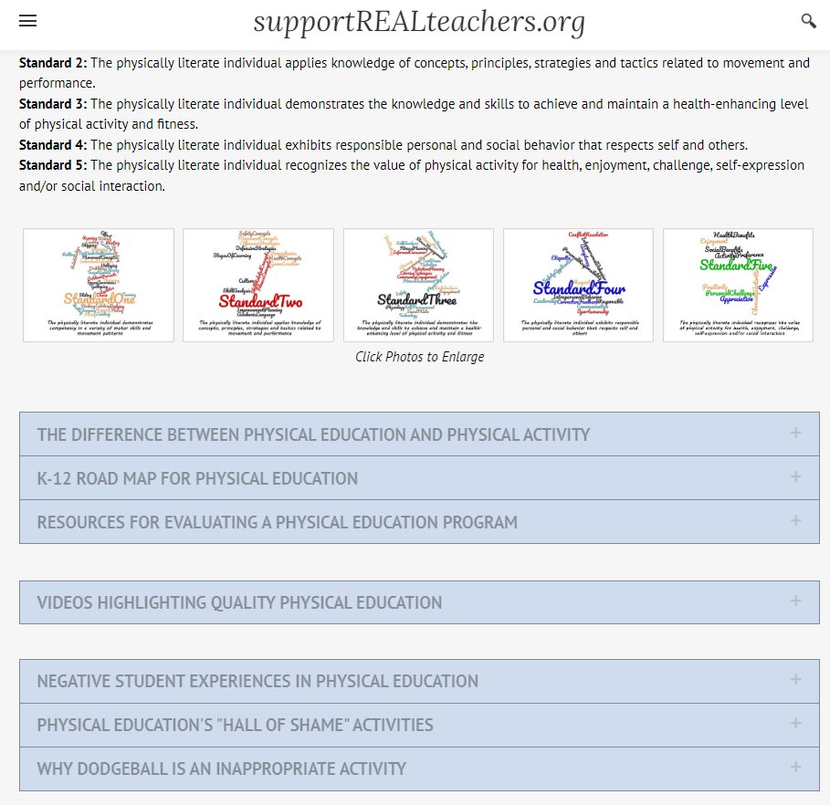 Information &amp; videos on what quality physical education looks like supportrealteachers.org/what-does-qual… #edchat #cpchat #highschool #elemchat #physed