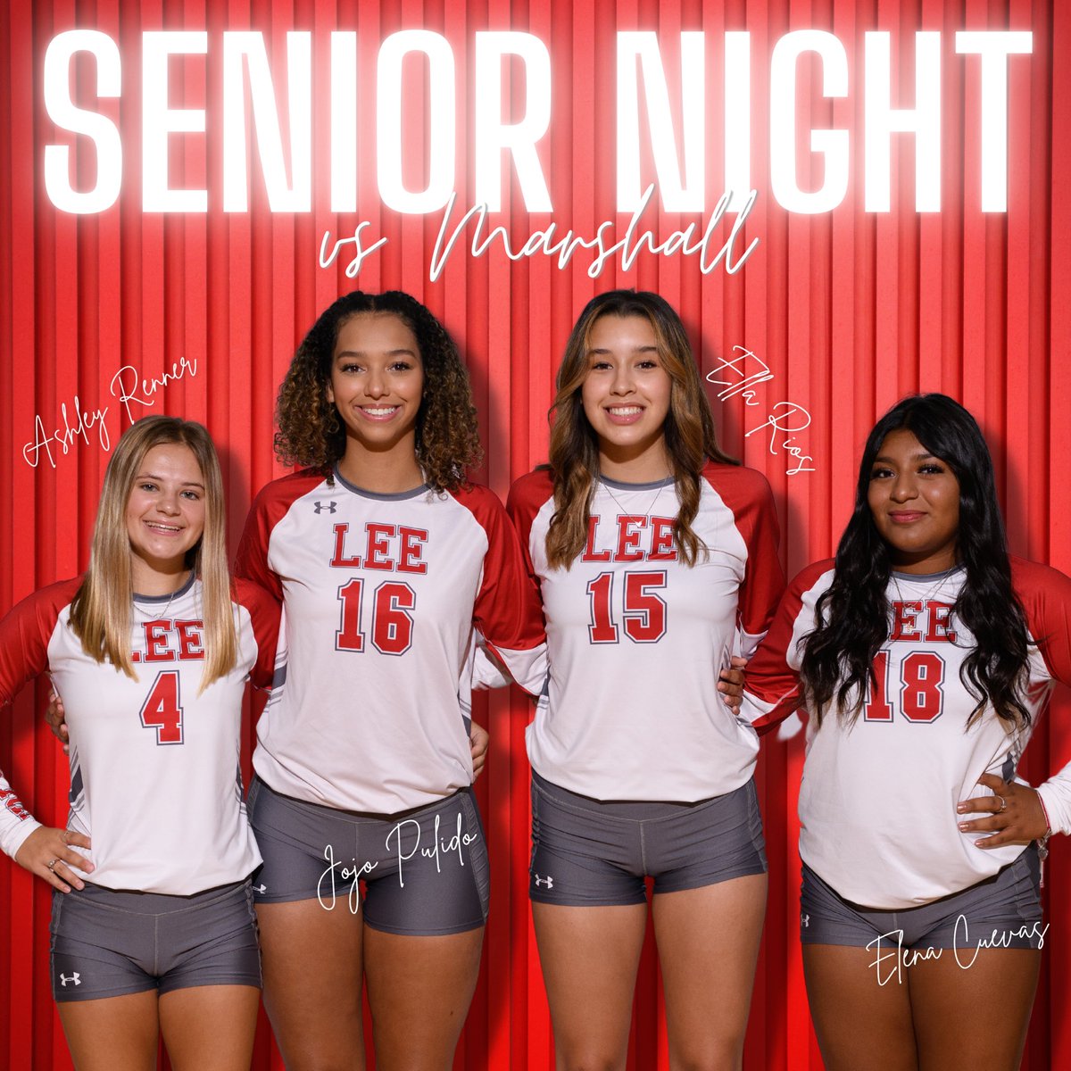 𝔾𝔸𝕄𝔼 𝔻𝔸𝕐 &amp; 𝕊𝔼ℕ𝕀𝕆ℝ ℕ𝕀𝔾ℍ𝕋‼️

🆚 Marshall

Come out to cheer on your favorite teams to a victory! Senior recognition will be before varsity game warmups!

⏰ 9th 5pm // JV 6pm // Varsity 7:15pm
📍LEE

📺 LEE Volleyball YouTube Channel

🎟 Ticket Spicket

#govols