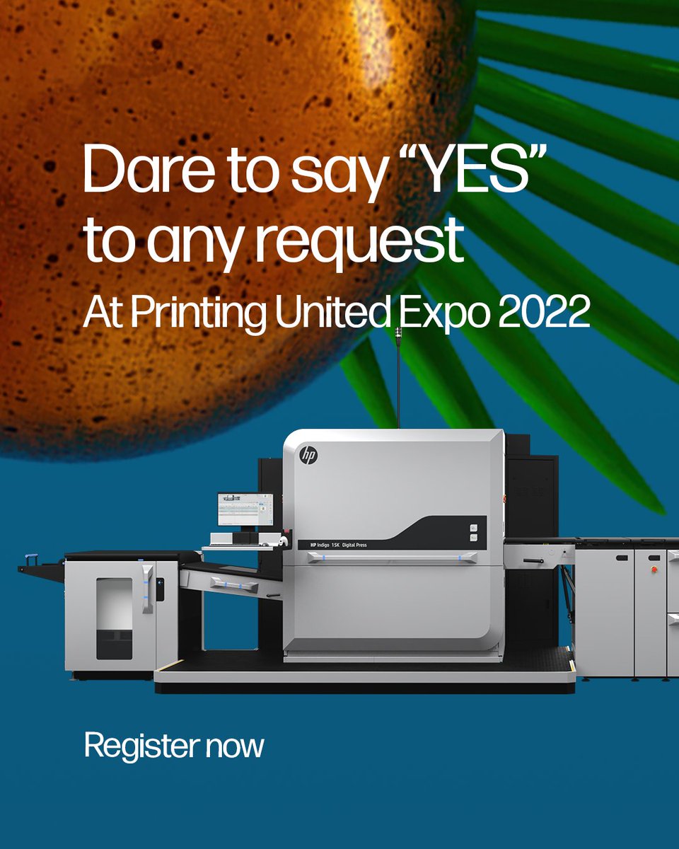 During #PrintingUnitedExpo 2022 we’ll be showcasing the extraordinary versatility of the #HPIndigo 15K Digital Press. Register to join us at Hall C2 and discover how our all-purpose, all-powerful solution can help you take on more jobs: reinvent.hp.com/PU-100K-15K