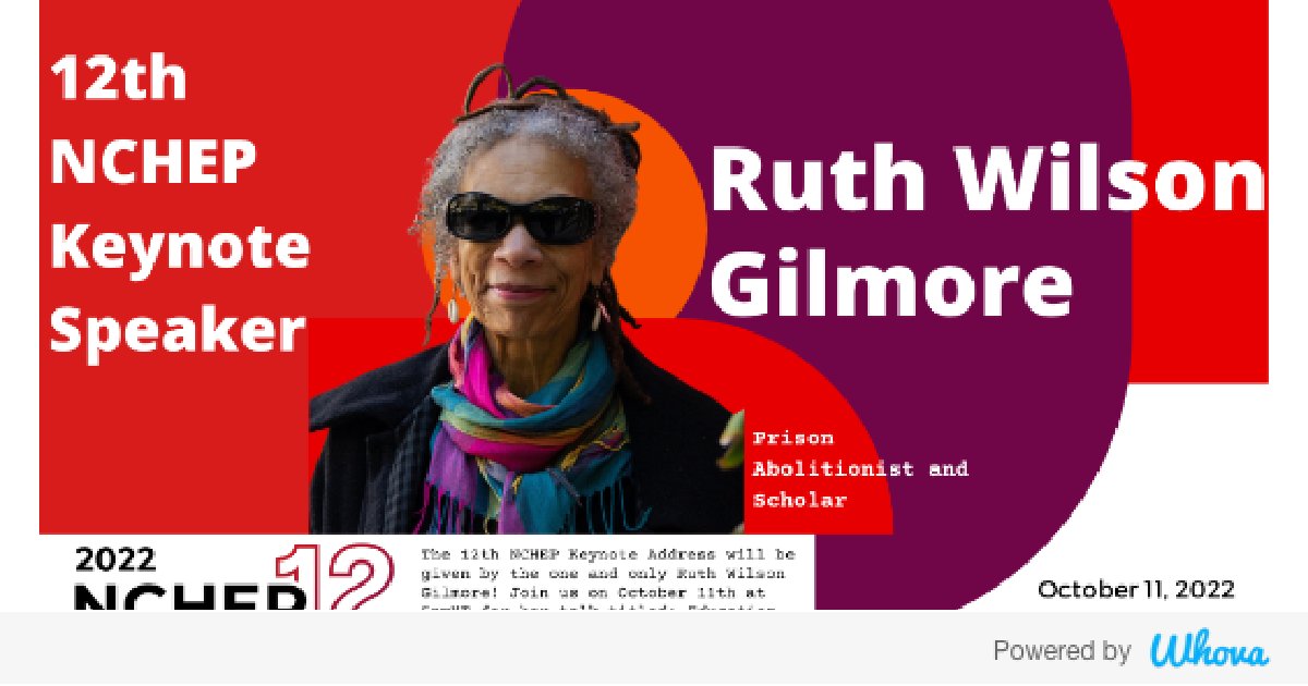 AngelSanchezFLA's tweet photo. Can't wait to hear from Dr. Ruth Wilson Gilmore. I'm attending and presenting at the 12th National Conference on Higher Education in Prison. Let's start connecting with each other now. https://t.co/lzRUYllyY5 @OfficialNCHEP #2022NCHEP,#WhatsNext,#higheredinprison https://t.co/CRX5Sfvost
