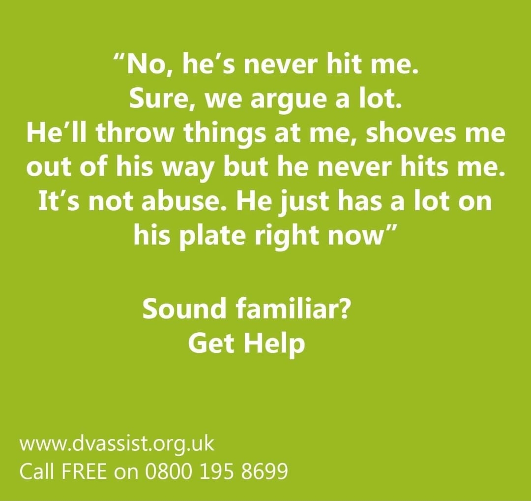 We hear this so many times a day. 

This IS domestic abuse

 #domesticviolence  #WMHD2022
