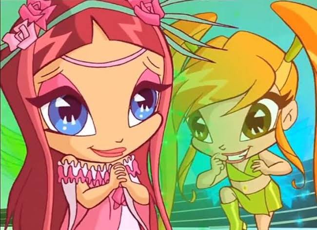 ‍‍

          ——— mírenos que bonitas somos.