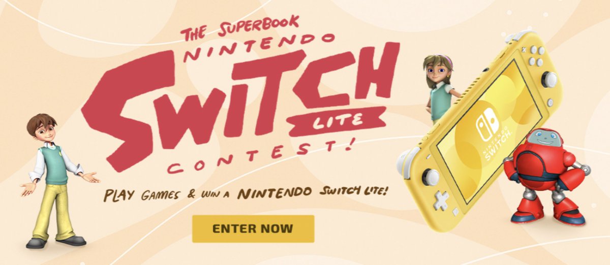 SuperbookTV's tweet image. You could win a Nintendo Switch Lite! Join our contest now! 🎮🎉😊 now.CBN.com/8fnB50L2VNZ 

#SuperbookContest #GameGiveaway #ContestWin #NintendoSwitchLite