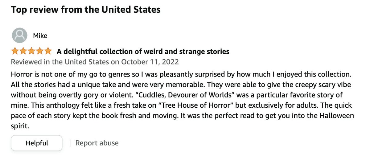 AberrantLit's tweet photo. Our first review is in and it's a doozy!

Thanks Mike, glad you enjoyed!

Amazon has some wonky pricing going on right now, but you can grab yours from B&amp;N here now!

https://t.co/bWpTcxH7MH https://t.co/hG93YL9X6j