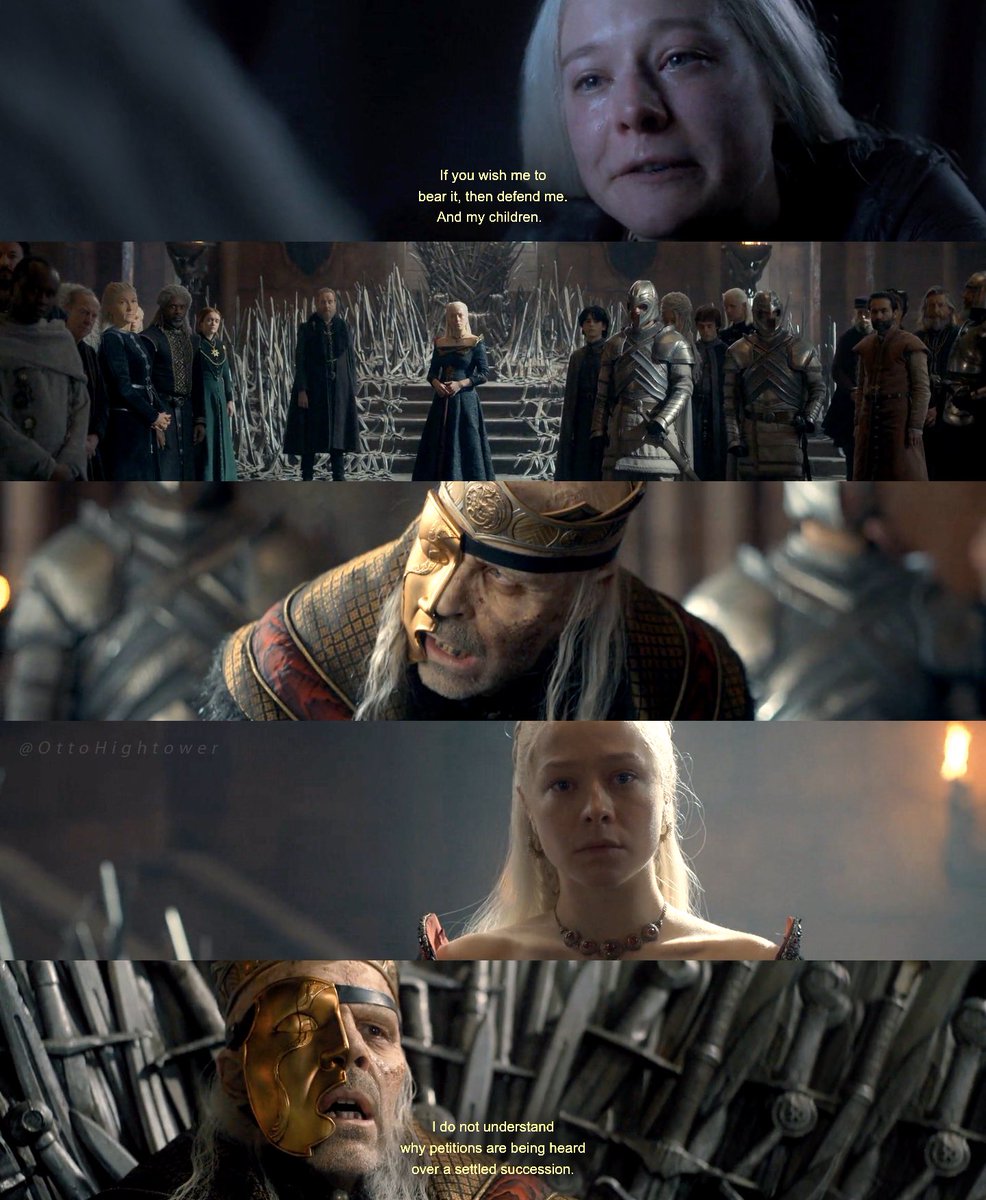 Rhaenyra's tweet photo. He defended her till the end #HouseOfTheDragon https://t.co/9rYnWl0bKl