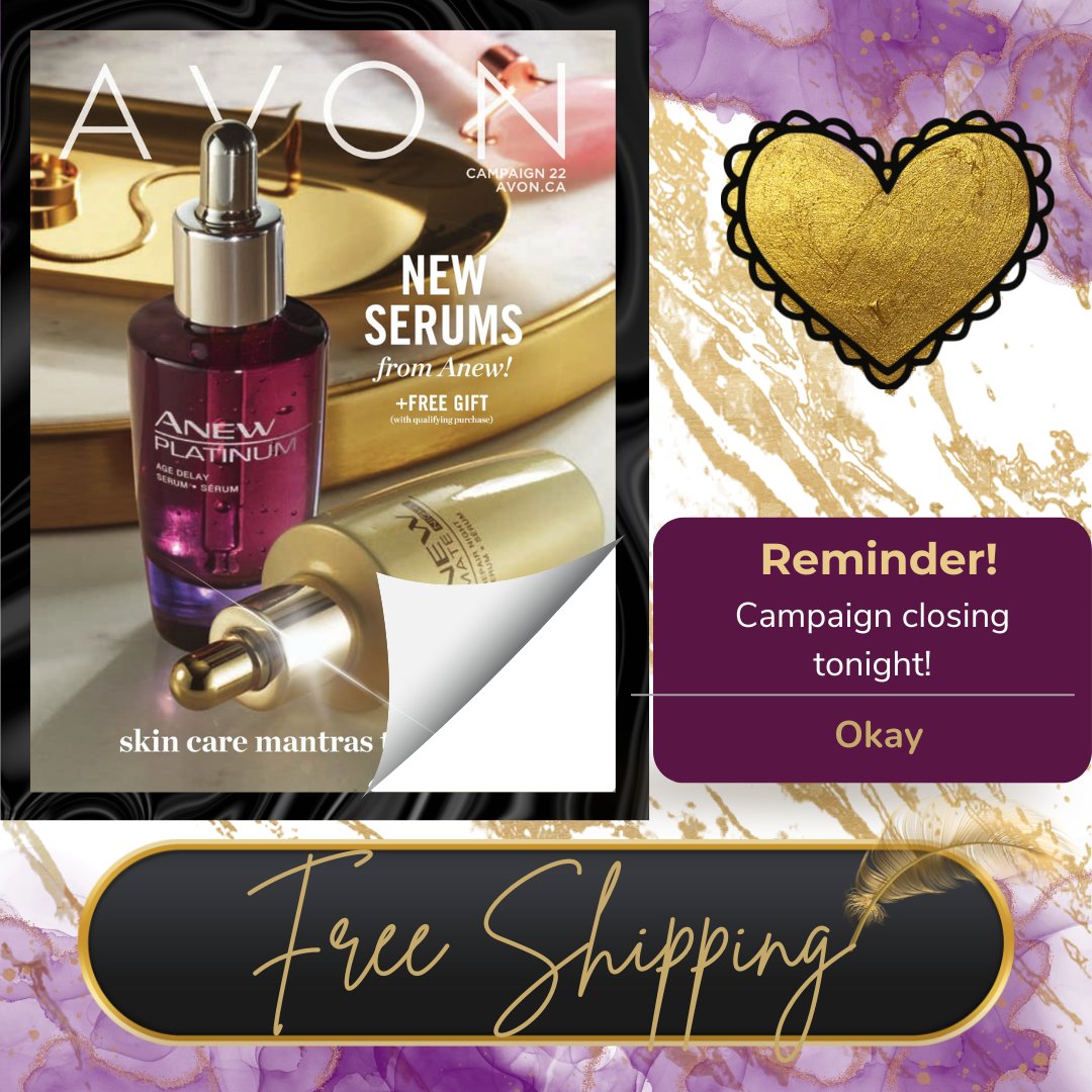 itsLLBeauty's tweet photo. Friendly reminder

https://t.co/7PAXjO7EUh

#avoncanada #avonbylauralove #saintjohnavonlady #serum #skincare #freeshipping #lastday #anewserum https://t.co/BtRz0haWl0