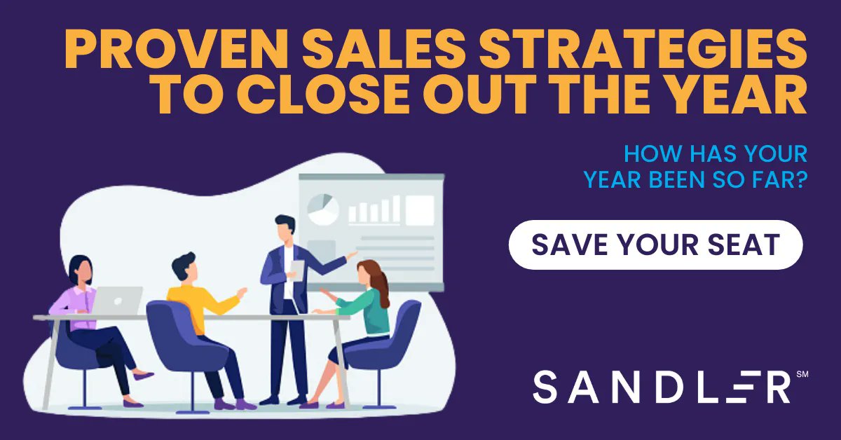 Salestrainingnj's tweet photo. How’s your year been so far? Join us for our upcoming workshop and discover proven sales strategies to close out the year: https://t.co/w3uxGrDoMj https://t.co/g5FlJ5Gsgj