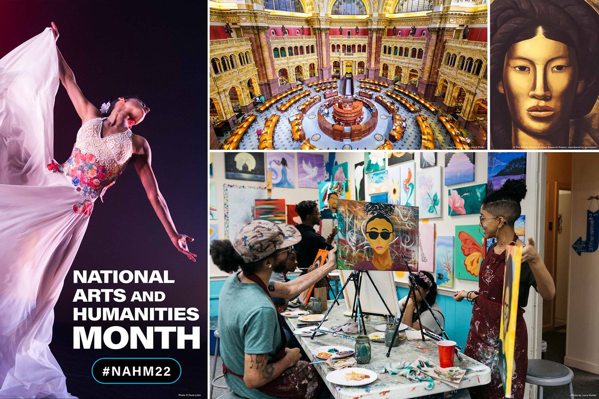 On September 30, President Biden issued a proclamation designating October 2022 as National Arts and Humanities Month. 🎊 The President announced a new Executive Order that advances a government policy for the arts, humanities, and more! bit.ly/3T95cAx #NAHM22